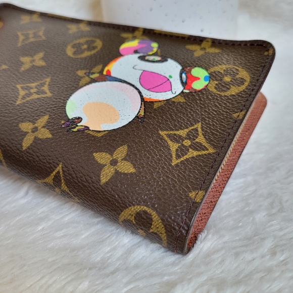 💕LIMITED Edition LOUIS VUITTON Panda Porte-monnaie Zip Wallet Monogram - Picture 6 of 16